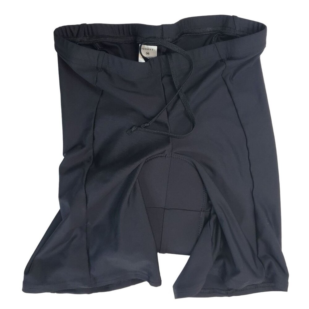 Quest Cycling Shorts With Padding Black Men M Medium Black